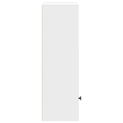Libreria Bianca 31x24x77 cm in Legno Multistrato | homemem39
