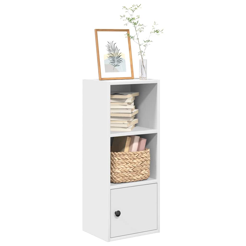 Libreria Bianca 31x24x77 cm in Legno Multistrato | homemem39
