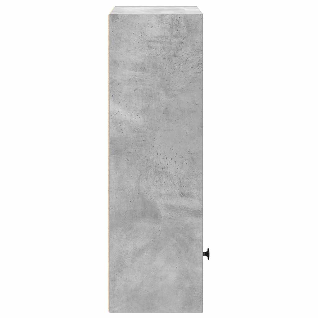 Libreria Grigio Cemento 31x24x77 cm in Legno Multistrato | homemem39