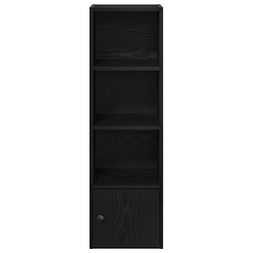 Libreria Rovere Nero 31x24x102 cm in Legno Multistrato