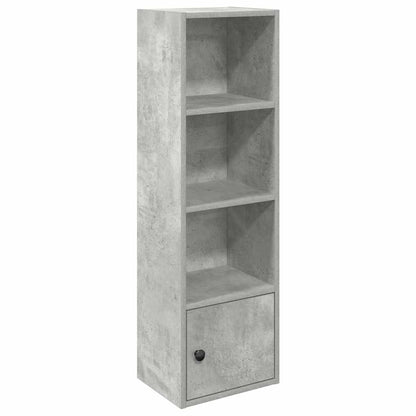 Libreria Grigio Cemento 31x24x102 cm in Legno Multistrato