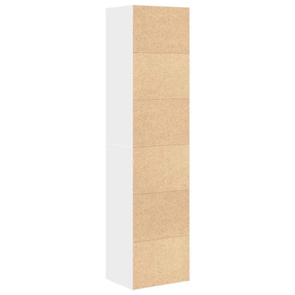 Libreria Bianca 31x24x127 cm in Legno Multistrato | homemem39