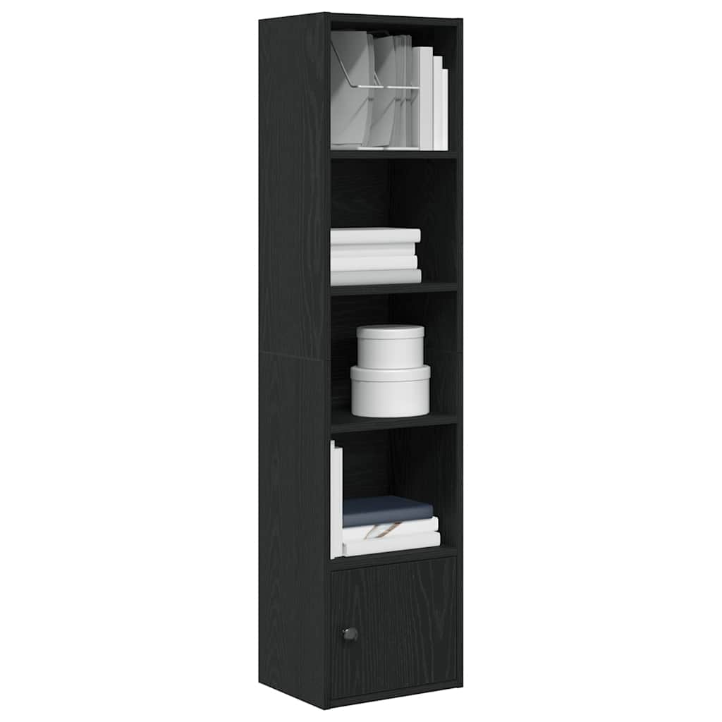 Libreria Rovere Nero 31x24x127 cm in Legno Multistrato | homemem39