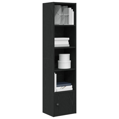 Libreria Rovere Nero 31x24x127 cm in Legno Multistrato | homemem39