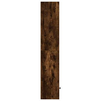 Libreria Rovere Fumo 31x24x127 cm in Legno Multistrato