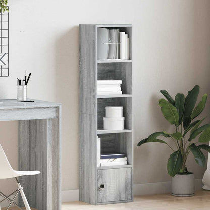 Libreria Grigio Sonoma 31x24x127 cm in Legno Multistrato | homemem39