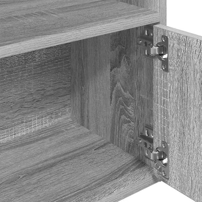 Libreria Grigio Sonoma 31x24x127 cm in Legno Multistrato | homemem39