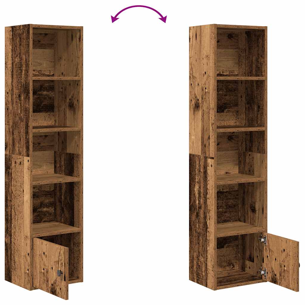 Libreria Legno Vecchio 31x24x127 cm in Legno Multistrato | homemem39