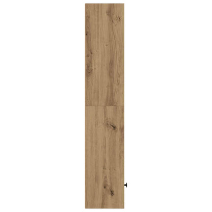 Libreria Rovere Artigianale 31x24x127 cm in Legno Multistrato | homemem39
