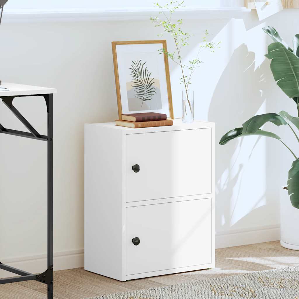 Libreria Bianca 40x24x52 cm in Legno Multistrato | homemem39