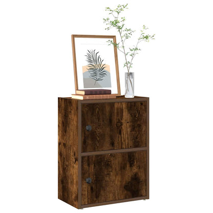 Libreria Rovere Fumo 40x24x52 cm in Legno Multistrato | homemem39