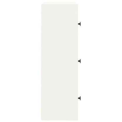 Libreria Bianca 40x24x77 cm in Legno Multistrato | homemem39