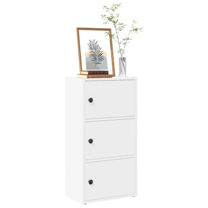 Libreria Bianca 40x24x77 cm in Legno Multistrato | homemem39