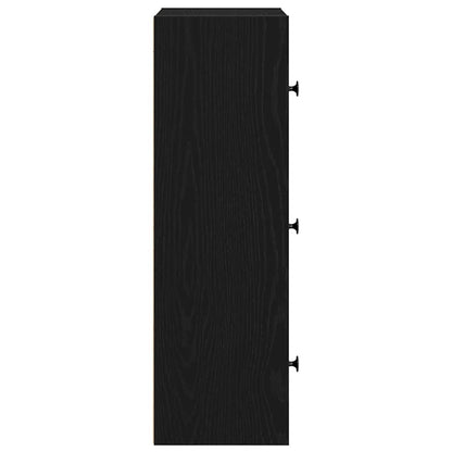 Libreria Rovere Nero 40x24x77 cm in Legno Multistrato | homemem39