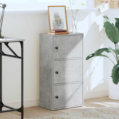 Libreria Grigio Cemento 40x24x77 cm in Legno Multistrato | homemem39
