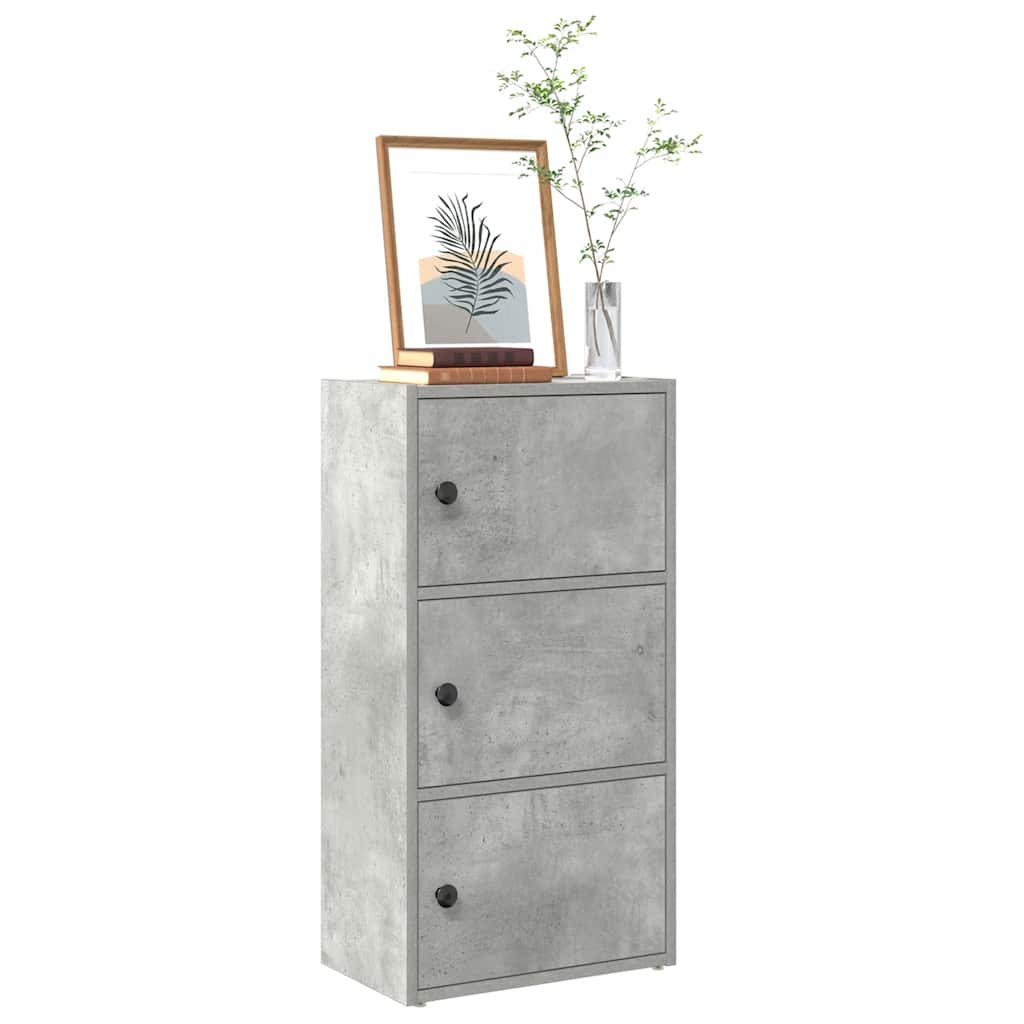 Libreria Grigio Cemento 40x24x77 cm in Legno Multistrato | homemem39