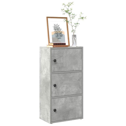 Libreria Grigio Cemento 40x24x77 cm in Legno Multistrato | homemem39