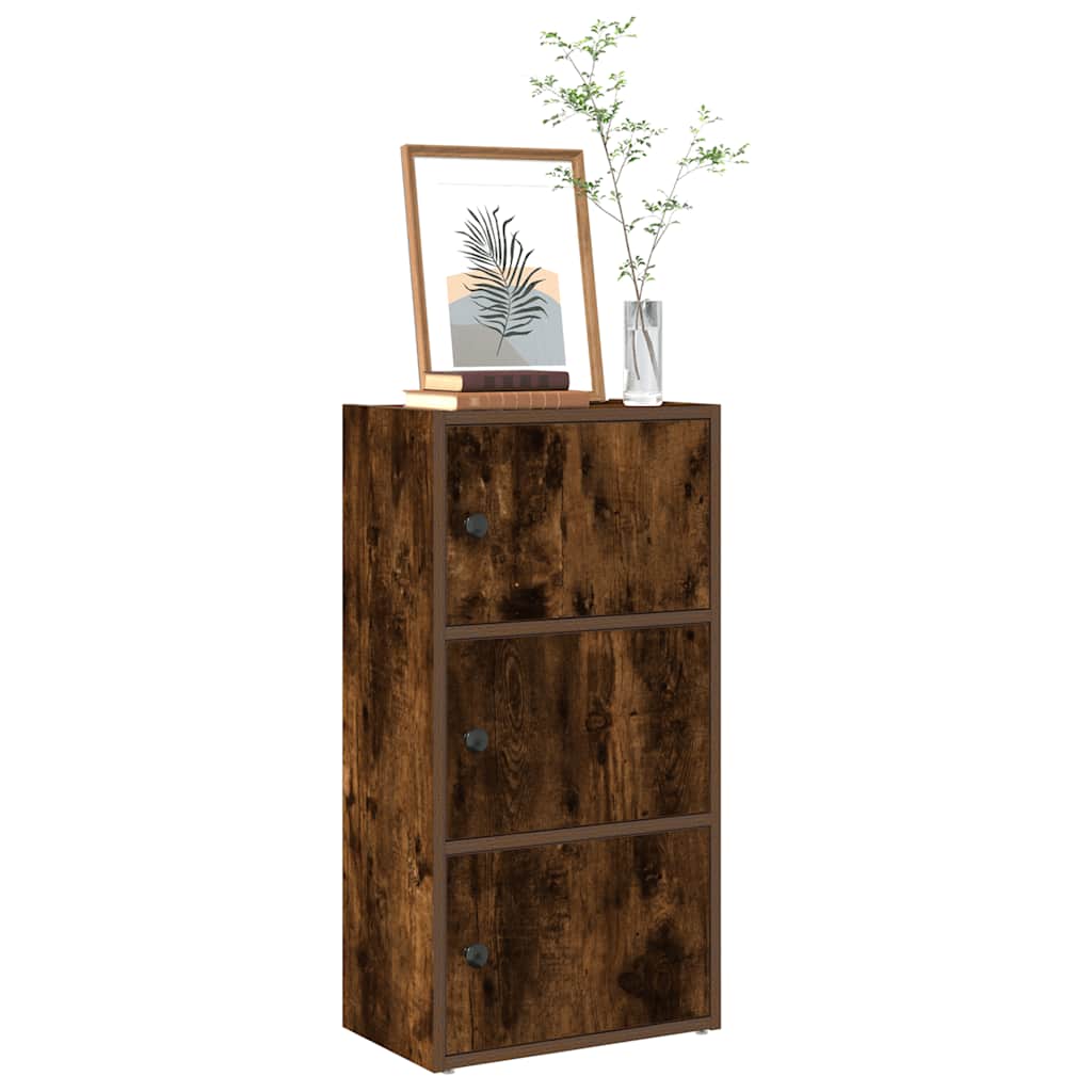 Libreria Rovere Fumo 40x24x77 cm in Legno Multistrato | homemem39