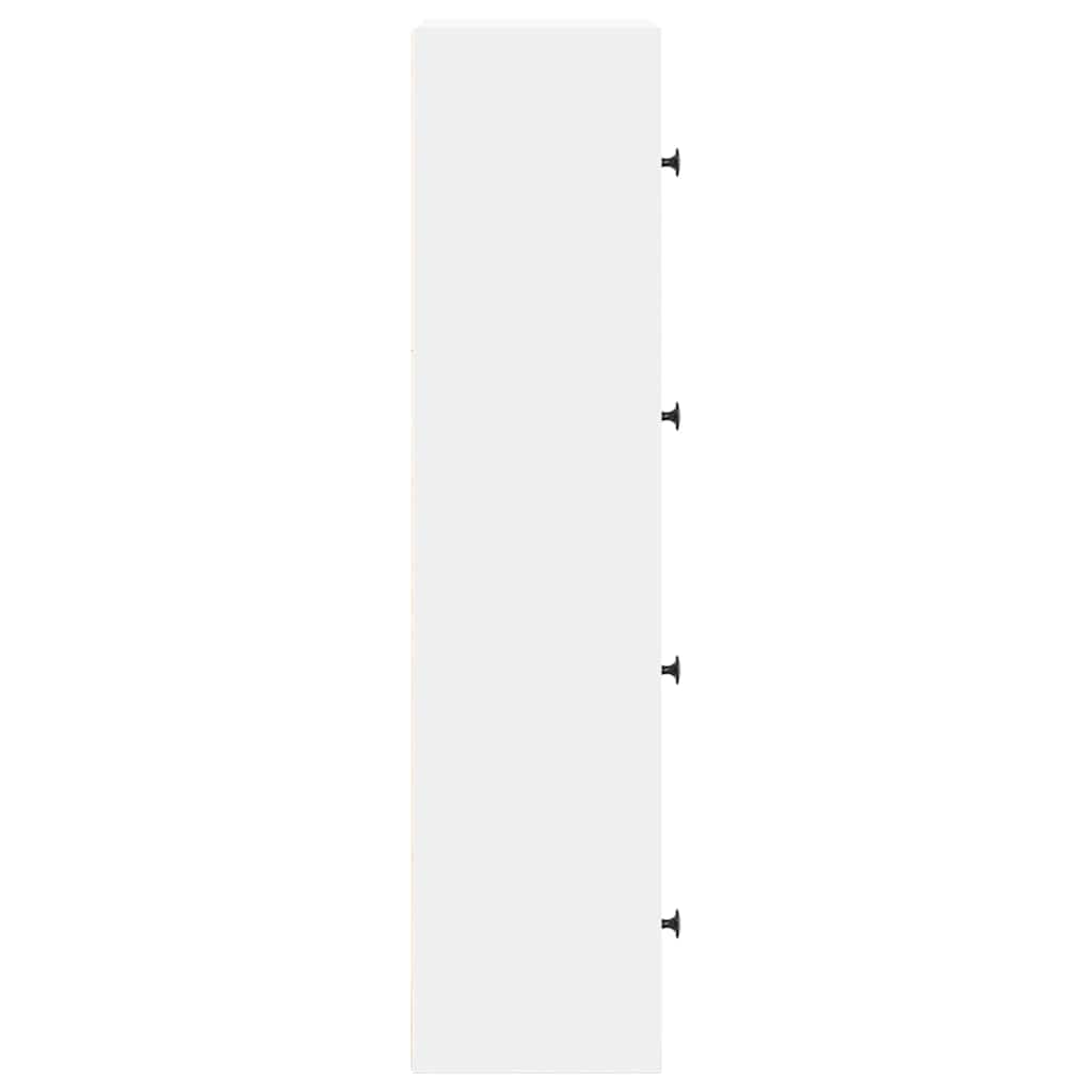 Libreria Bianca 40x24x102 cm in Legno Multistrato | homemem39