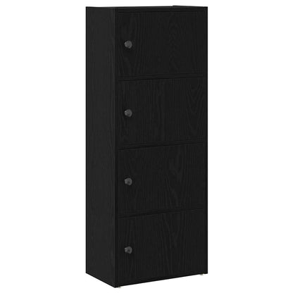 Libreria Rovere Nero 40x24x102 cm in Legno Multistrato | homemem39