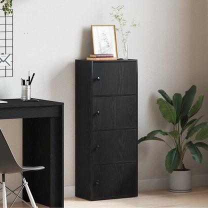 Libreria Rovere Nero 40x24x102 cm in Legno Multistrato | homemem39