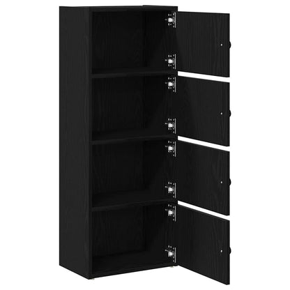 Libreria Rovere Nero 40x24x102 cm in Legno Multistrato | homemem39