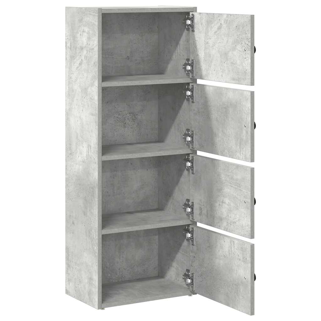 Libreria Grigio Cemento 40x24x102 cm in Legno Multistrato | homemem39