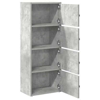 Libreria Grigio Cemento 40x24x102 cm in Legno Multistrato | homemem39