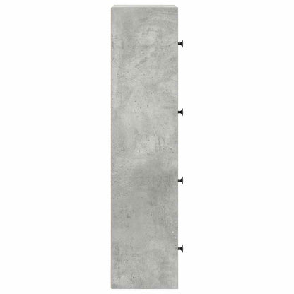 Libreria Grigio Cemento 40x24x102 cm in Legno Multistrato | homemem39