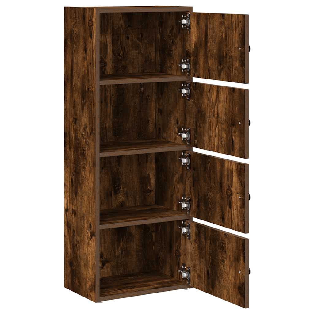 Libreria Rovere Fumo 40x24x102 cm in Legno Multistrato | homemem39