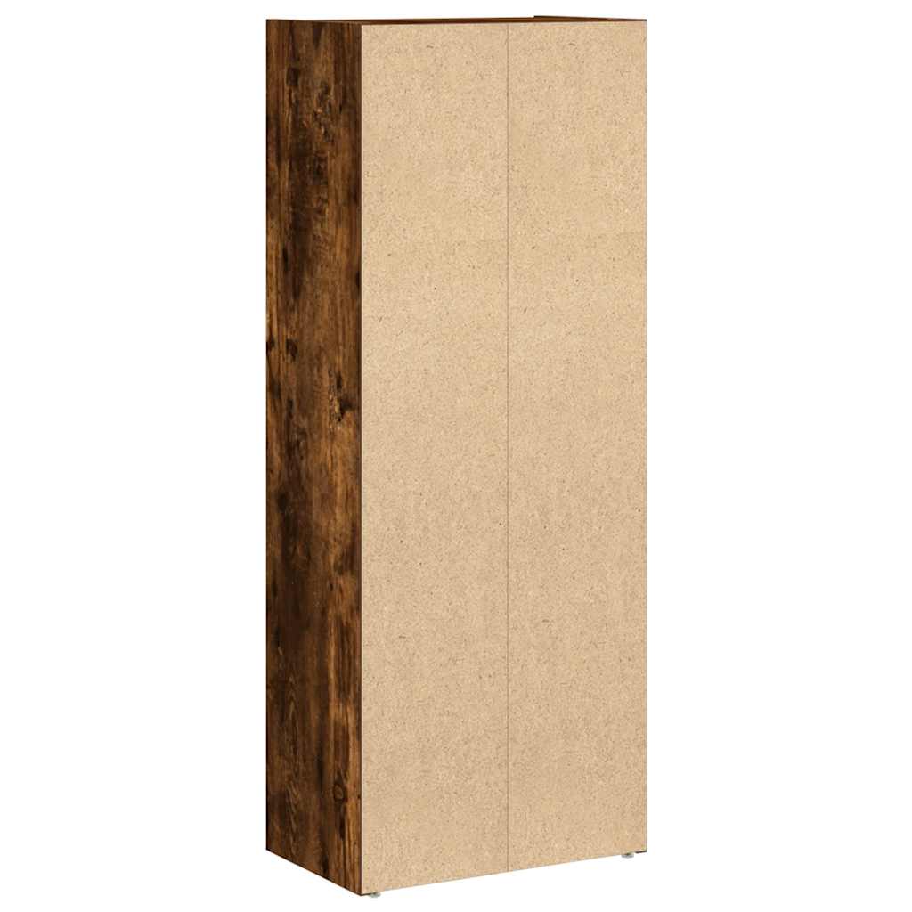 Libreria Rovere Fumo 40x24x102 cm in Legno Multistrato | homemem39