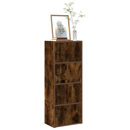 Libreria Rovere Fumo 40x24x102 cm in Legno Multistrato | homemem39