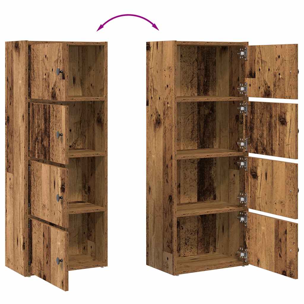 Libreria Legno Vecchio 40x24x102 cm in Legno Multistrato | homemem39