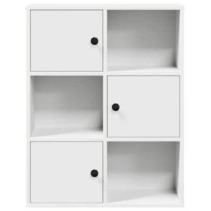 Libreria Bianca 60x24x76,5 cm in Legno Multistrato | homemem39
