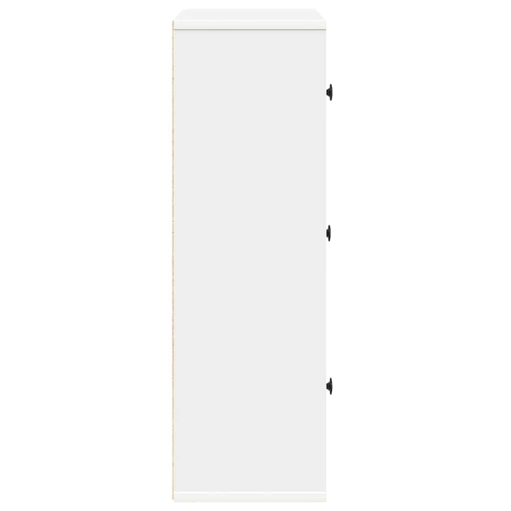 Libreria Bianca 60x24x76,5 cm in Legno Multistrato | homemem39