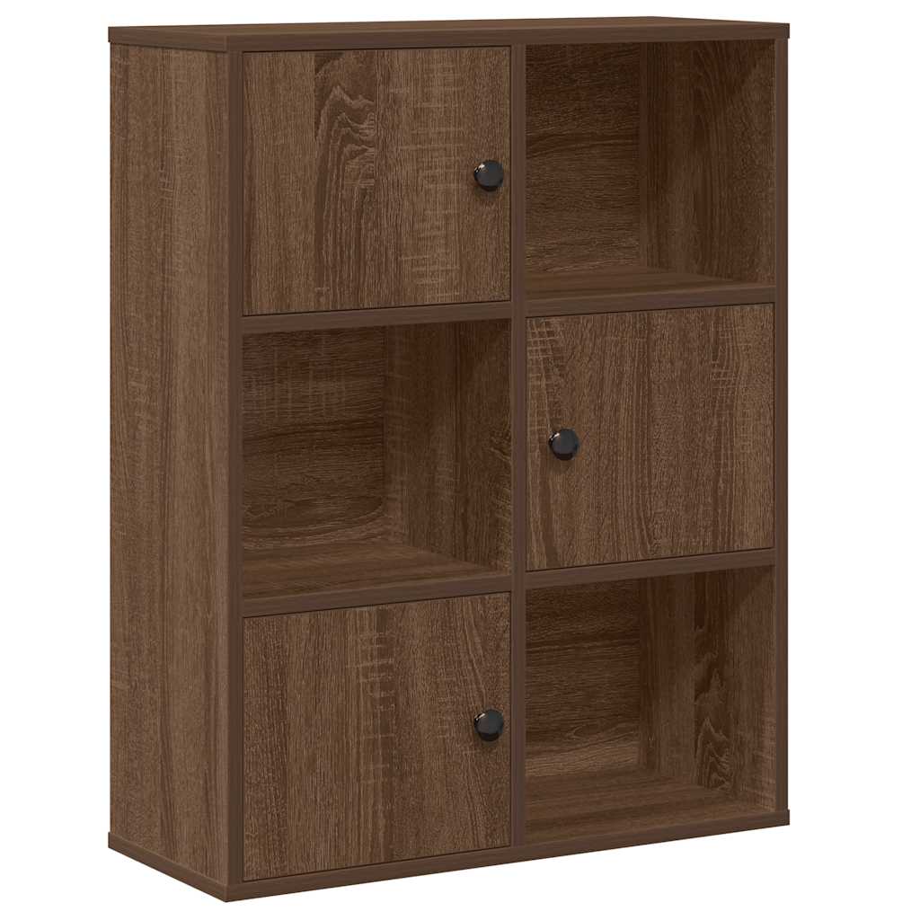 Libreria Rovere Marrone 60x24x76,5 cm in Legno Multistrato | homemem39