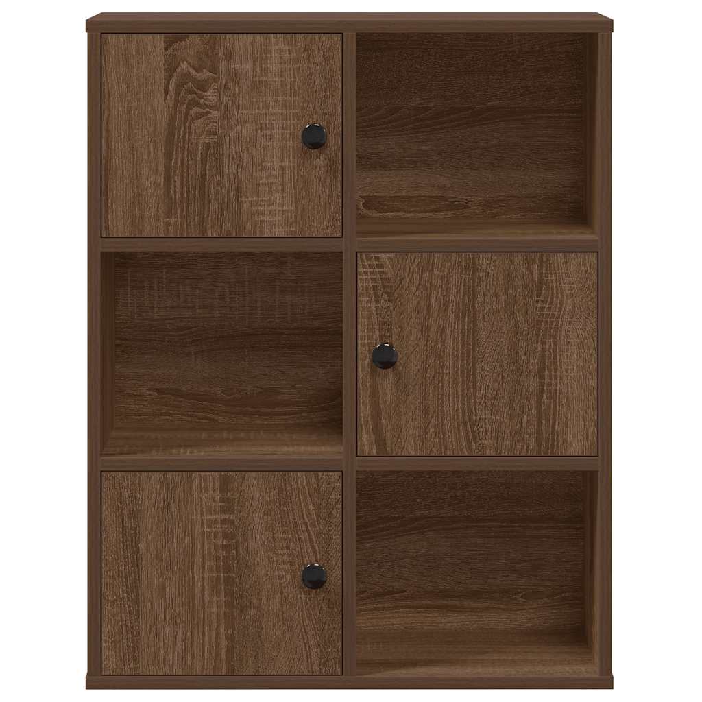Libreria Rovere Marrone 60x24x76,5 cm in Legno Multistrato | homemem39