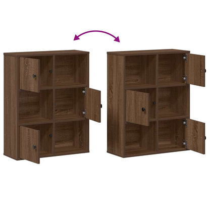 Libreria Rovere Marrone 60x24x76,5 cm in Legno Multistrato | homemem39