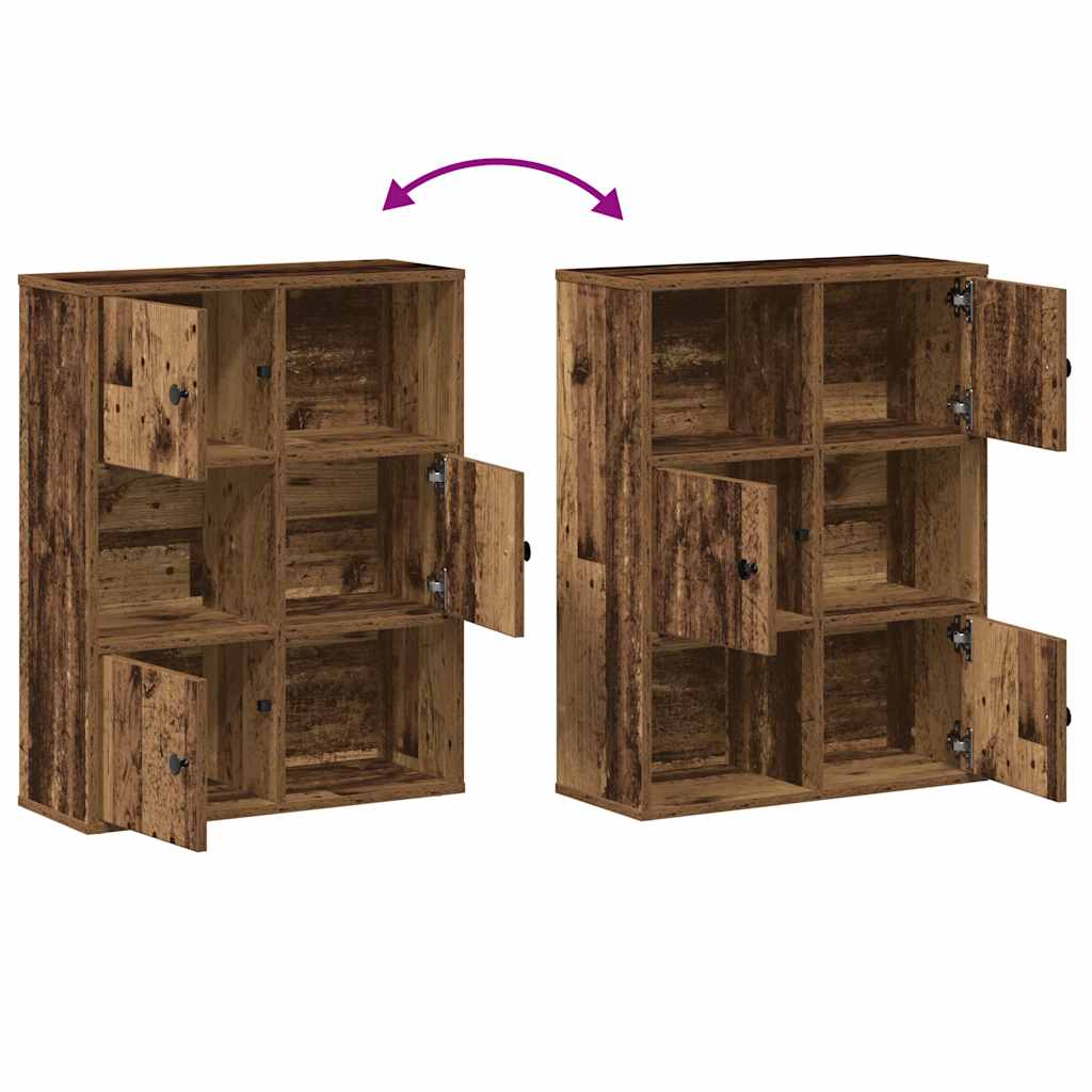 Libreria Legno Vecchio 60x24x76,5 cm in Legno Multistrato | homemem39