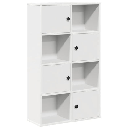 Libreria Bianca 60x24x101,5 cm in Legno Multistrato | homemem39