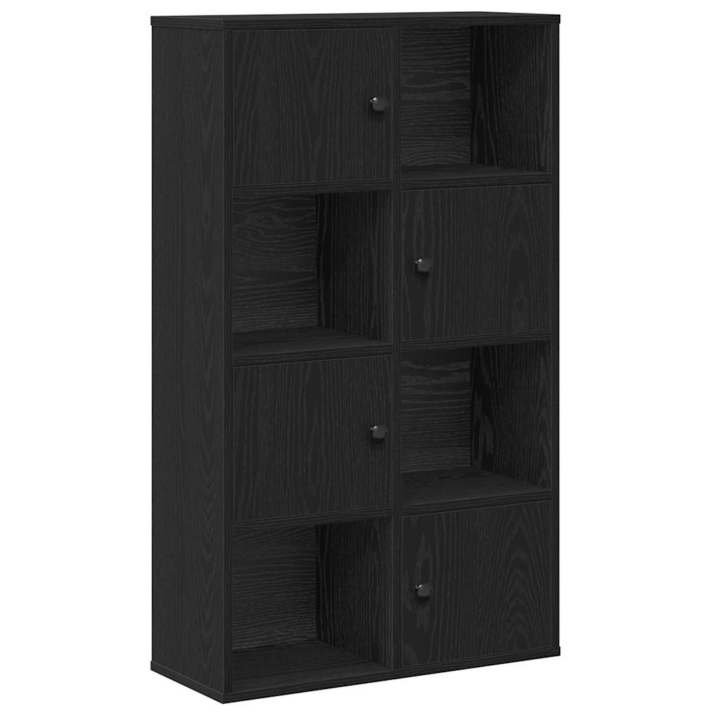 Libreria Rovere Nero 60x24x101,5 cm in Legno Multistrato | homemem39