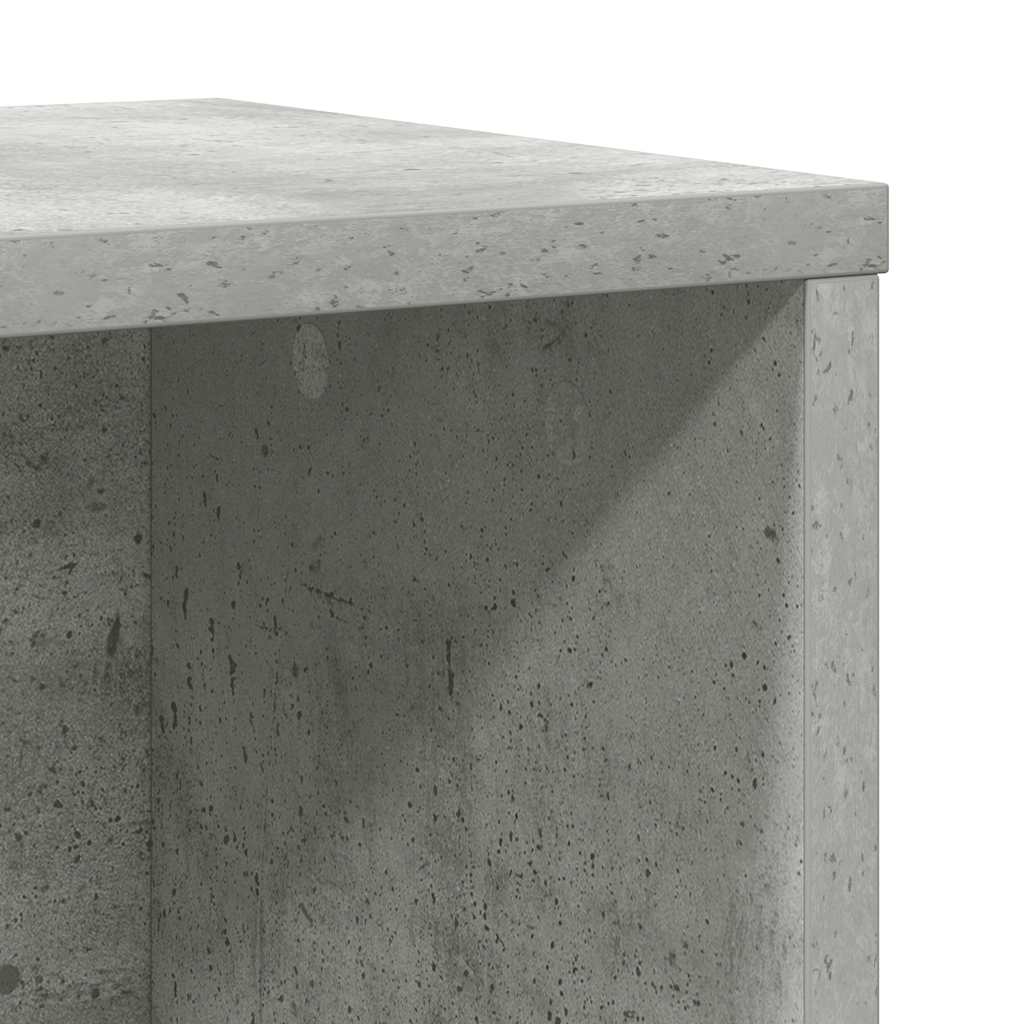 Libreria Grigio Cemento 60x24x101,5 cm in Legno Multistrato | homemem39
