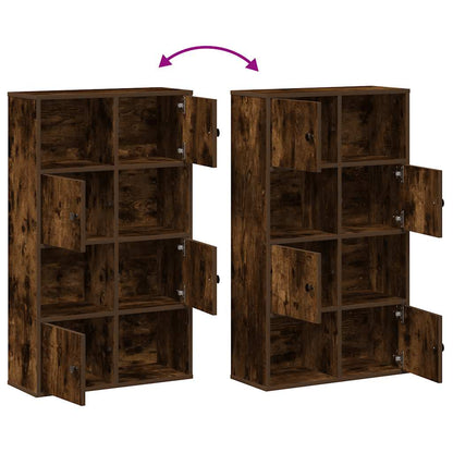 Libreria Rovere Fumo 60x24x101,5 cm in Legno Multistrato | homemem39