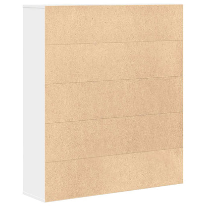 Libreria Bianca 89x24x101,5 cm in Legno Multistrato | homemem39