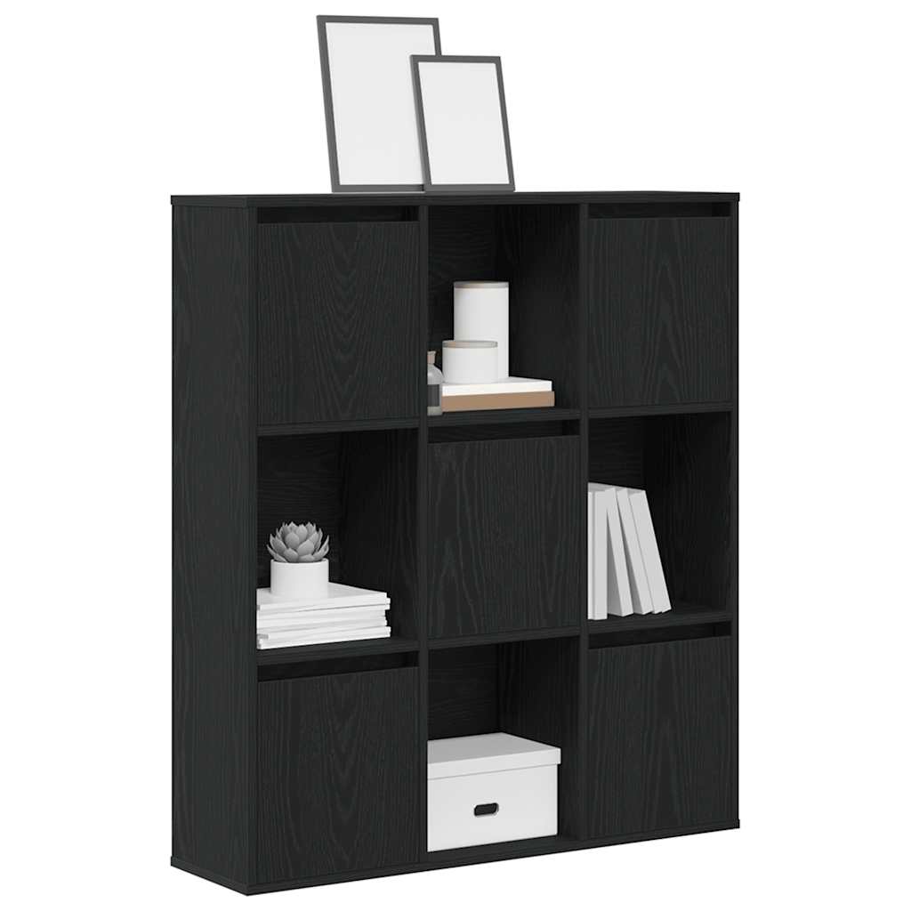 Libreria Rovere Nero 89x24x101,5 cm in Legno Multistrato | homemem39