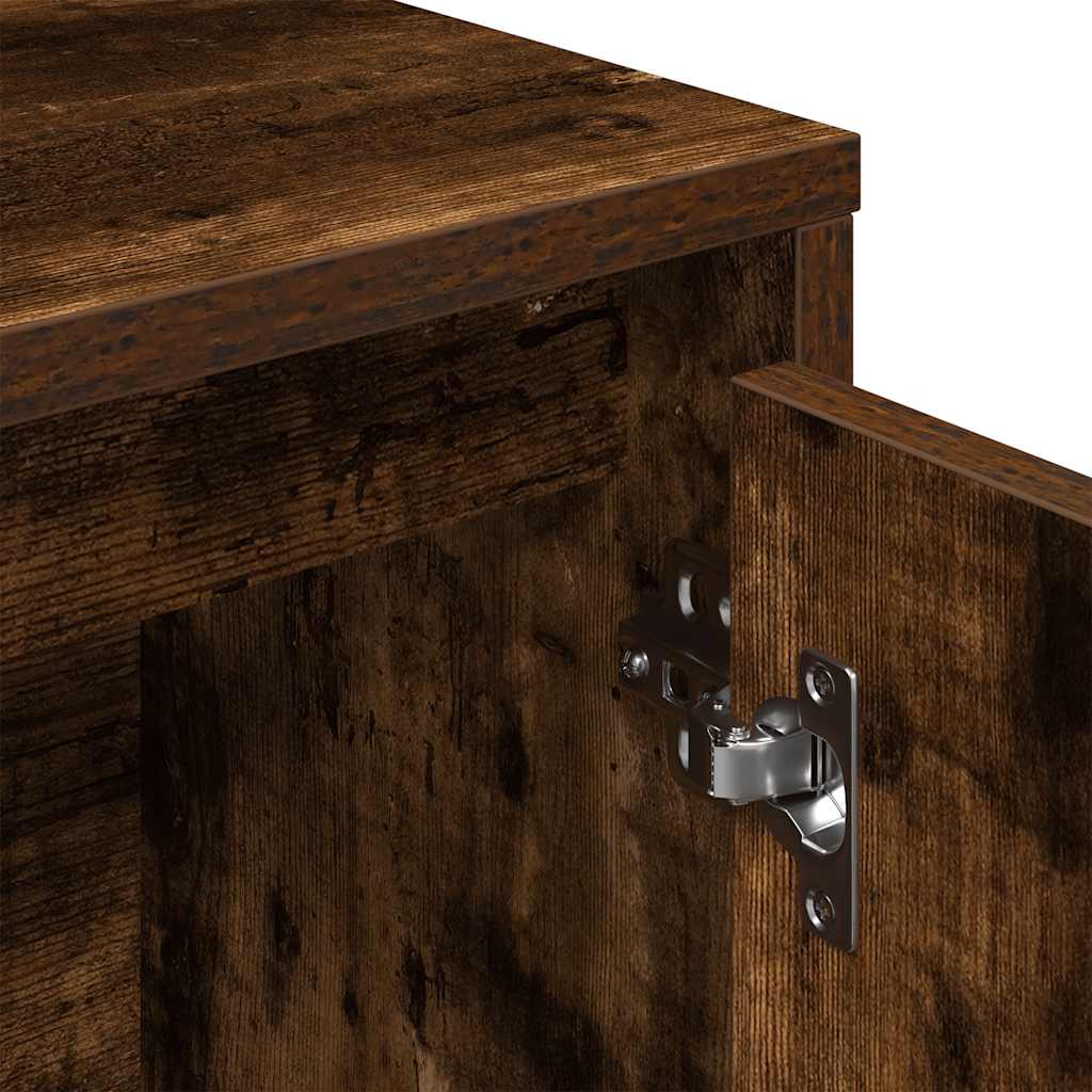 Libreria Rovere Fumo 89x24x101,5 cm in Legno Multistrato | homemem39