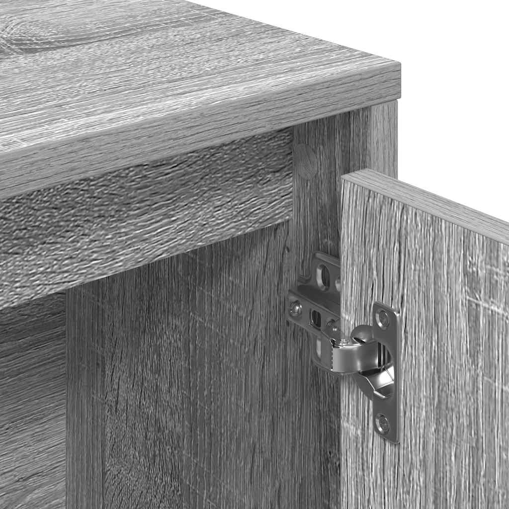 Libreria Grigio Sonoma 89x24x101,5 cm in Legno Multistrato | homemem39