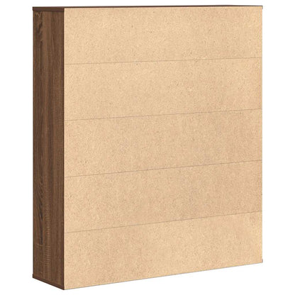 Libreria Rovere Marrone 89x24x101,5 cm in Legno Multistrato | homemem39