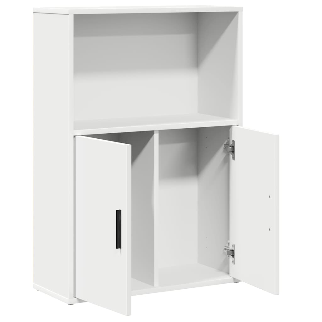 Libreria Bianca 60x24x85 cm in Legno Multistrato | homemem39