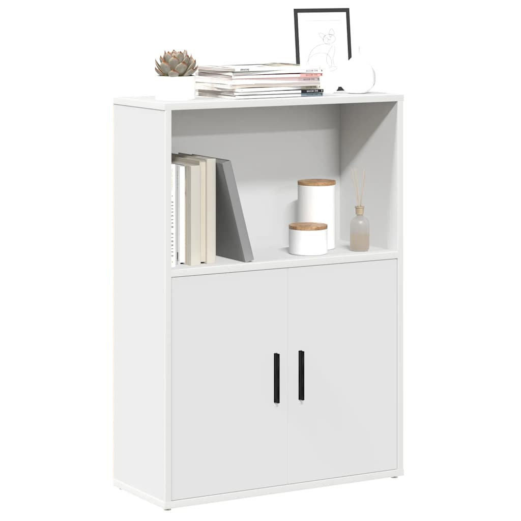 Libreria Bianca 60x24x85 cm in Legno Multistrato | homemem39